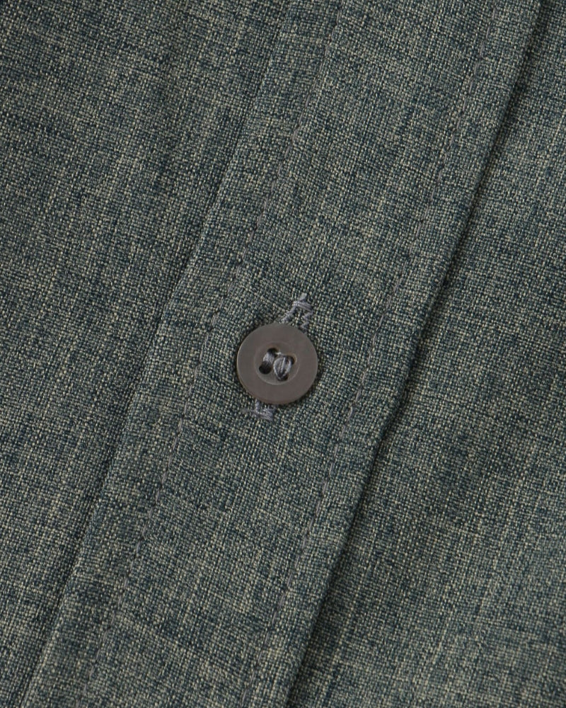 Monza Cotton Shirt purple mandarin collar cotton shirt front view minimal styling