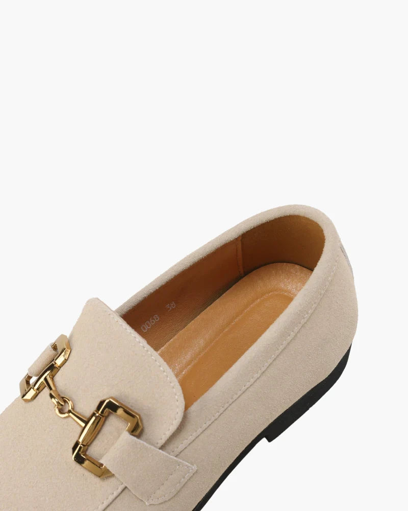 Luxury Suede Loafers lifestyle view black suede Italian Design