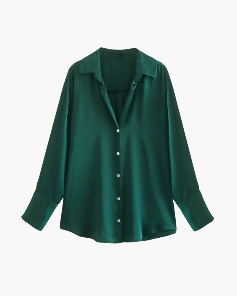 Classic Chic Shirt product view emerald green shirt Italian Design