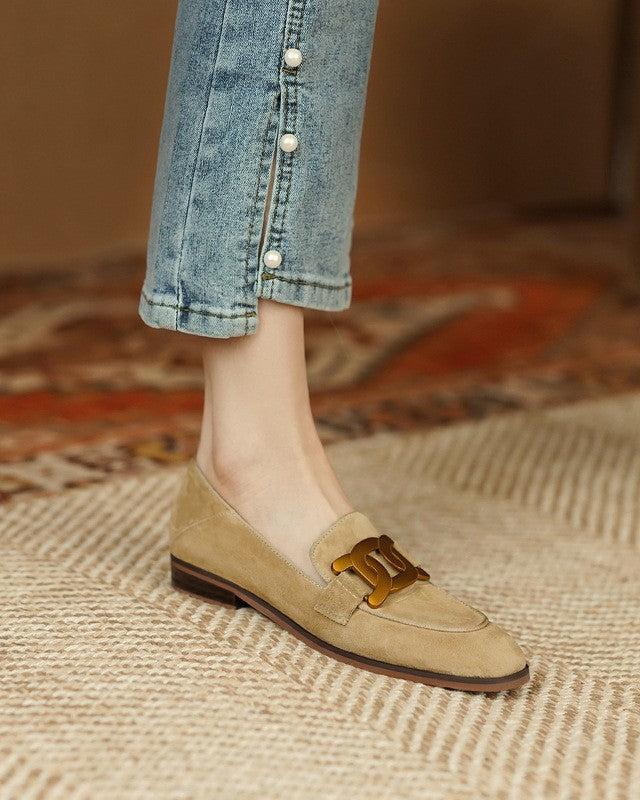 Mocassins de Camurça Feminino - Florença