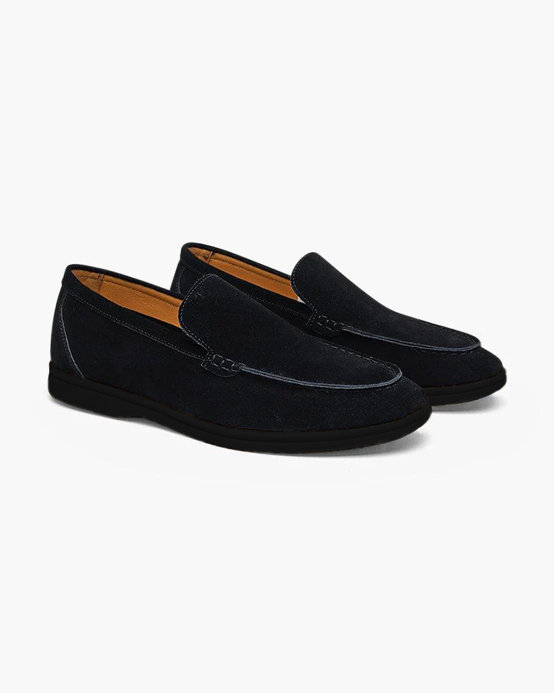 Udine Suede Loafer black suede loafer pair view minimal studio Italian Design Pianizzo