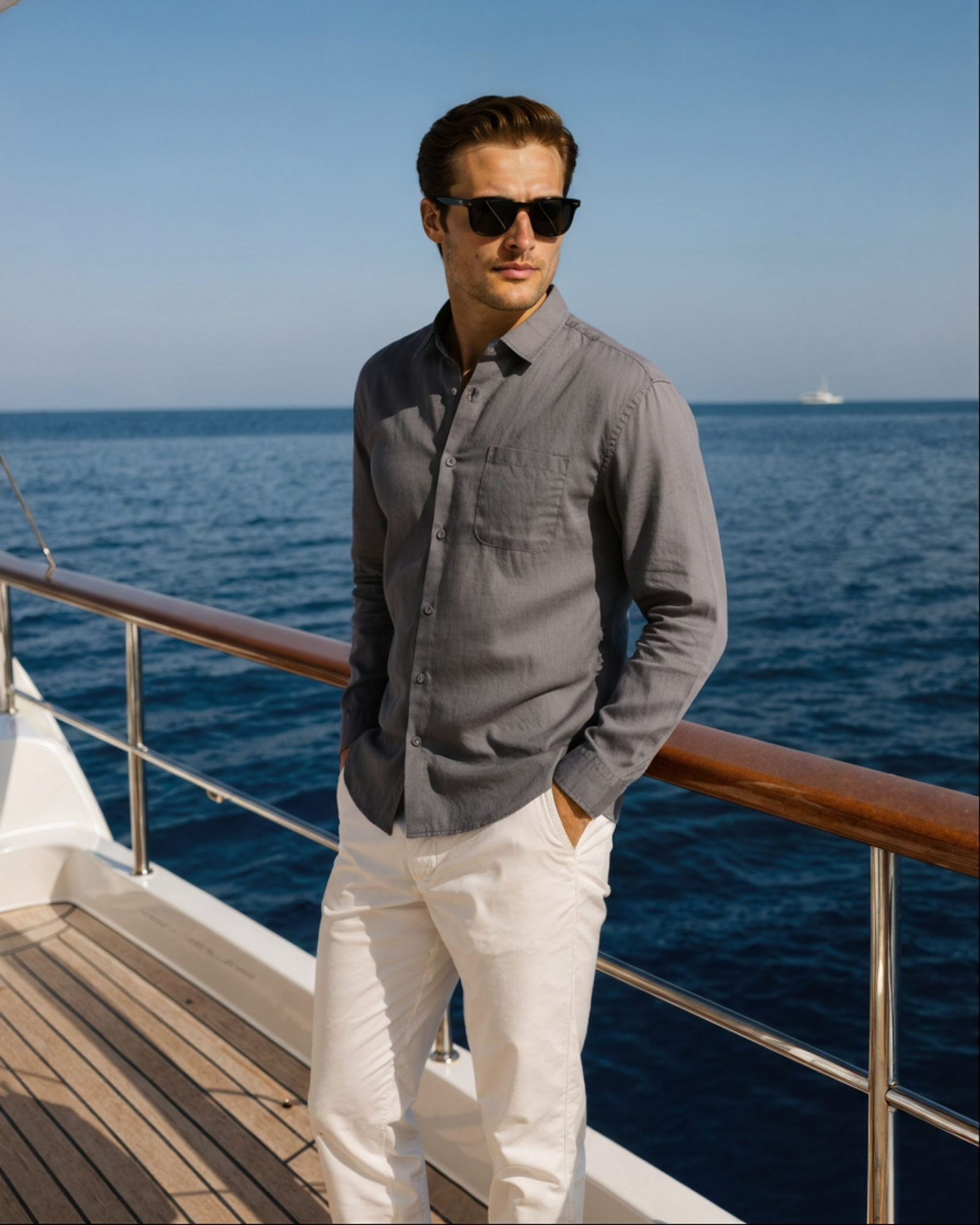 Genova Linen Shirt flat lay all colorways 100% linen premium Pianizzo