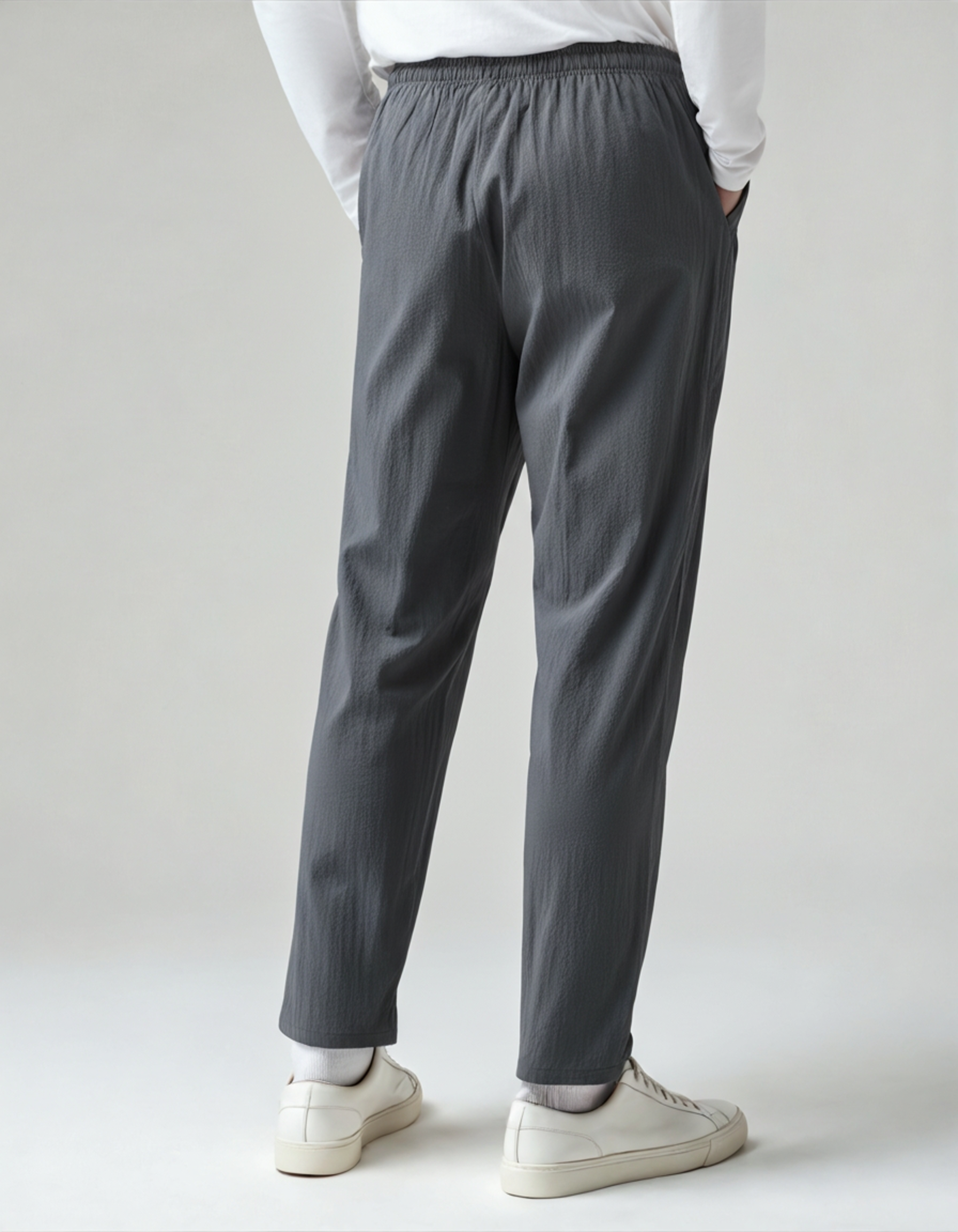 Palermo Linen Trouser flat lay all colorways beige white gray green linen
