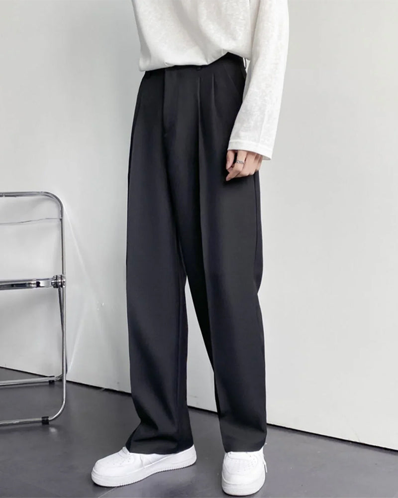 Ravenna Cotton Trouser white wide-fit cotton trouser front view clean minimal Pianizzo
