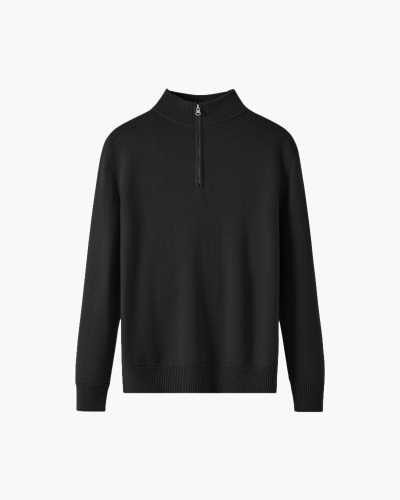 100% Merino Wool Zip Up side profile gray merino wool Italian Design