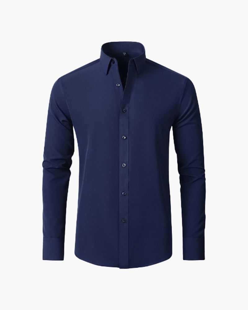Parkview Full Sleeve Shirt on-body view black shirt Italian Design