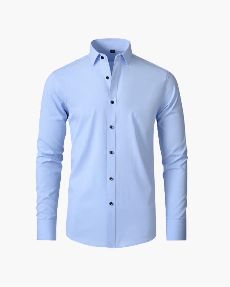 Parkview Full Sleeve Shirt side profile black shirt Italian Design