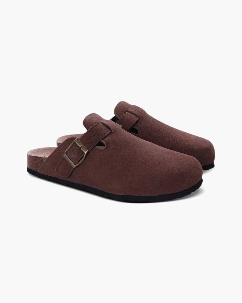 Pianizzo Sicilia suede open loafers in red wine — classic quiet luxury footwear