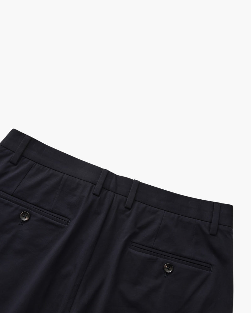 Wool Blend Trousers fabric detail brown wool Italian Design