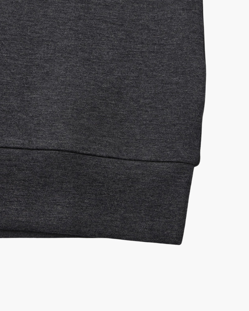 Classic Modal Blend Crewneck Sweatshirt studio view gray modal blend Italian Design