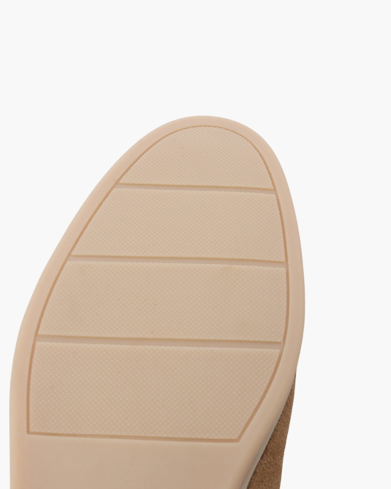 Fur-Lined Premium Loafers studio view beige shoe Italian Design