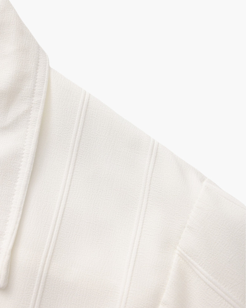 ST Tropez Ribbed Shirt editorial view black shirt Italian Design