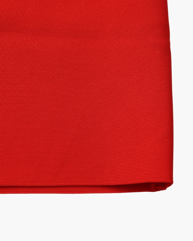 Halter Neck Slim Fit Maxi Dress product view red dress Italian Design