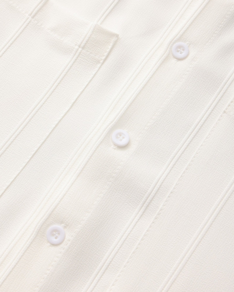 ST Tropez Ribbed Shirt lifestyle view white shirt Italian Design