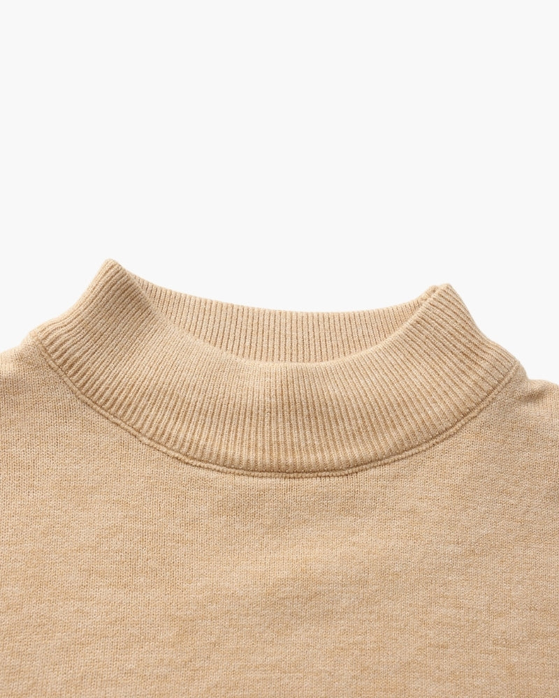 Essential Ribbed Mock Neck Sweater alternate view 2 Italian Design Pianizzo