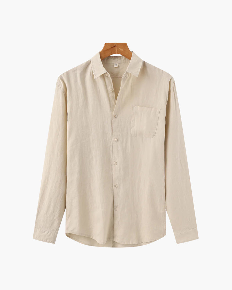 Foto da Camisa Amalfi da Pianizzo em linho com modelagem oversized casual