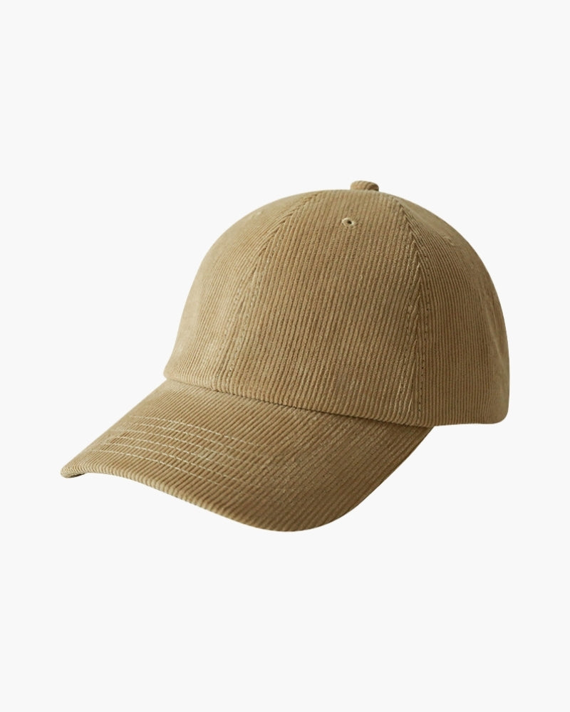 Classic Cord Cap front view milky white cap Italian Design