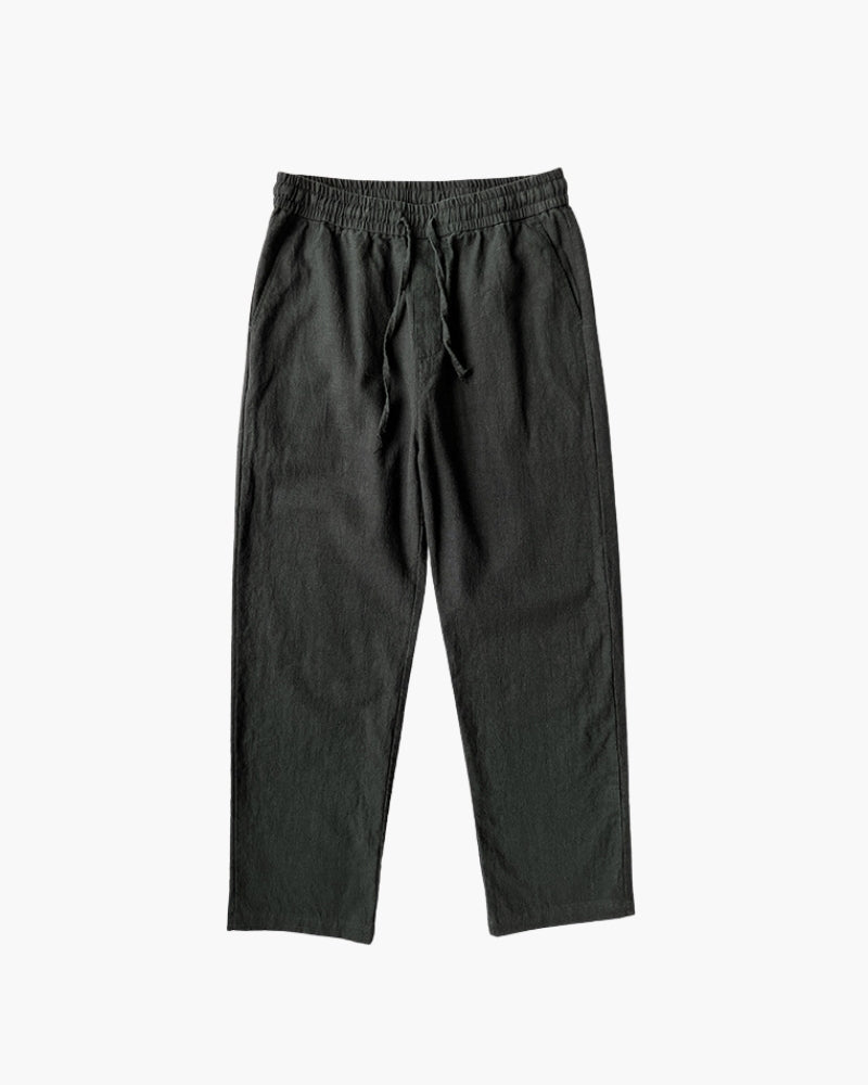 Resort Lounge Trousers side profile black trouser Italian Design
