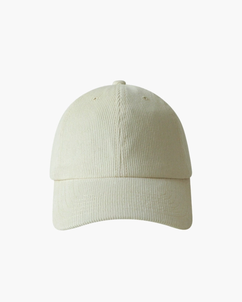 Classic Cord Cap side profile milky white cap Italian Design