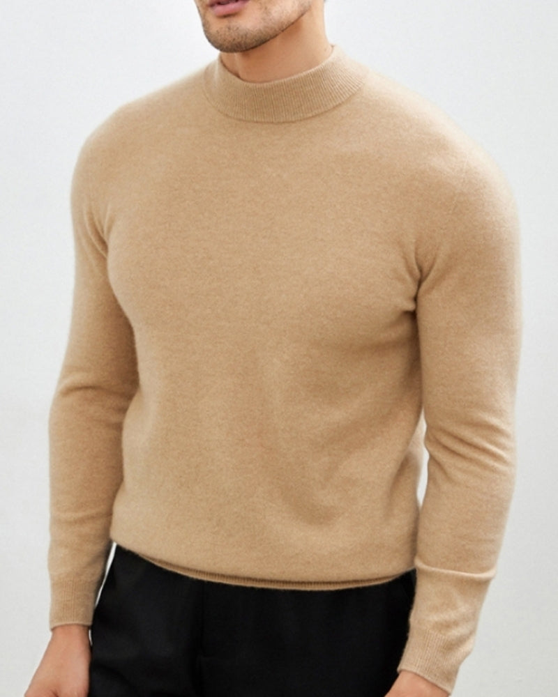 Parma Cashmere Turtleneck gray cashmere wool turtleneck front view clean minimal