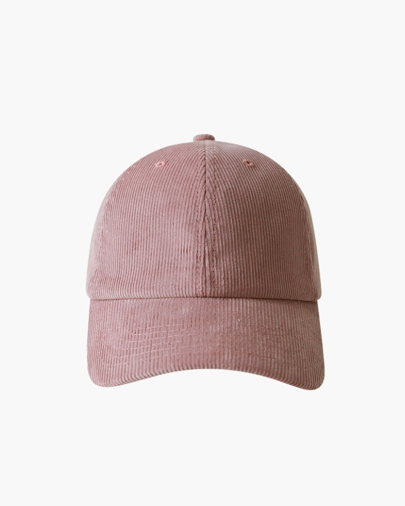 Classic Cord Cap lifestyle view gray brown cap Italian Design