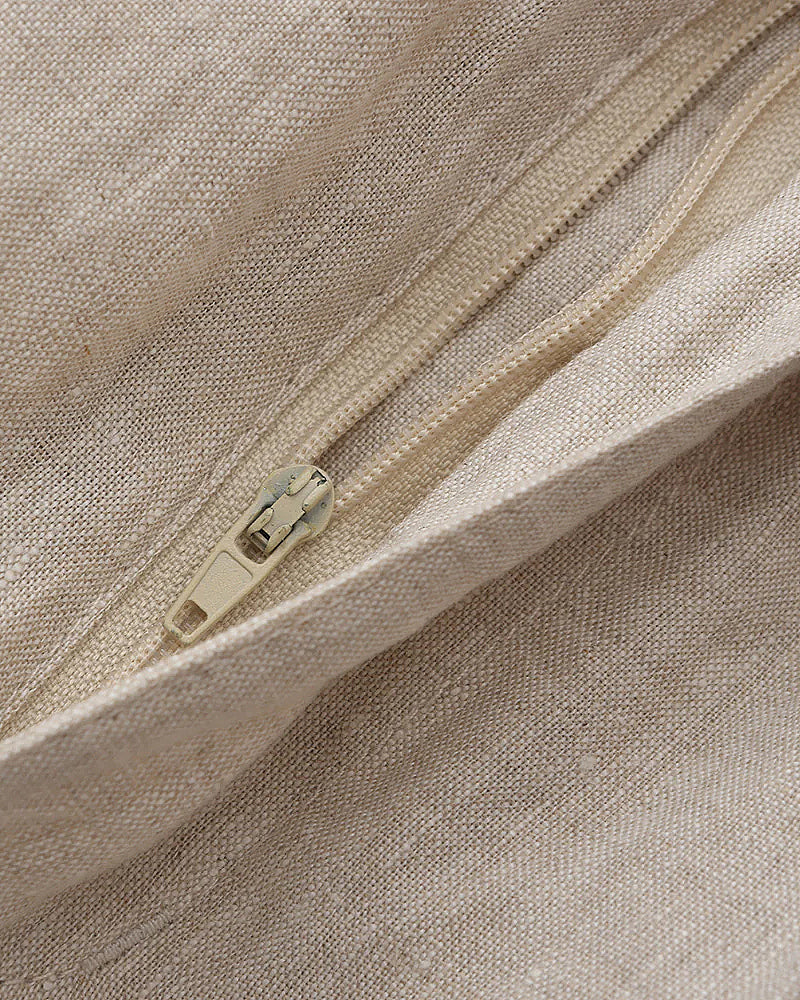 The Tranquil Set fabric detail beige set Italian Design