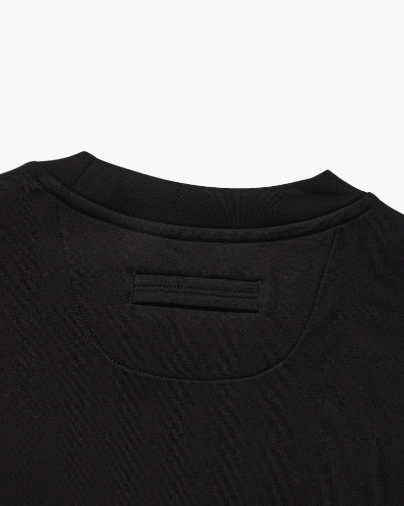 Classic Modal Blend Crewneck Sweatshirt editorial view gray modal blend Italian Design
