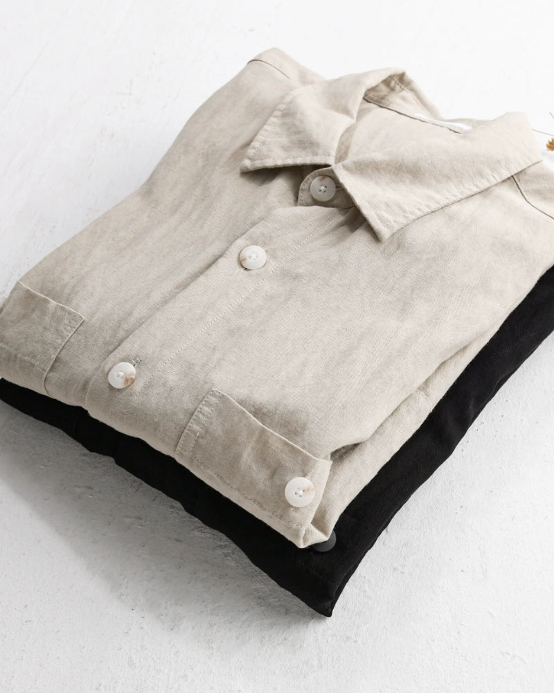 Portofino Overshirt product view black shirt Italian Design