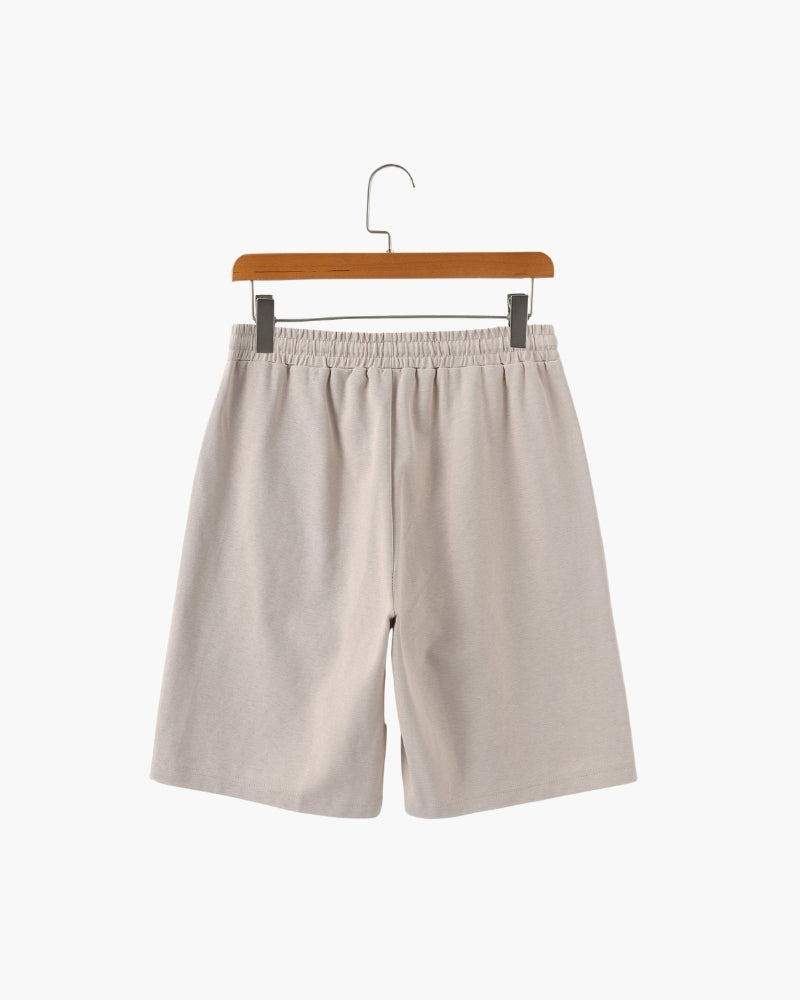 Ace Court Shorts fabric detail white shorts Italian Design