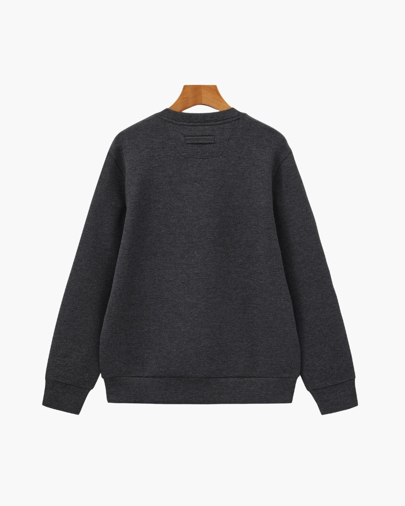 Classic Modal Blend Crewneck Sweatshirt styling view black modal blend Italian Design