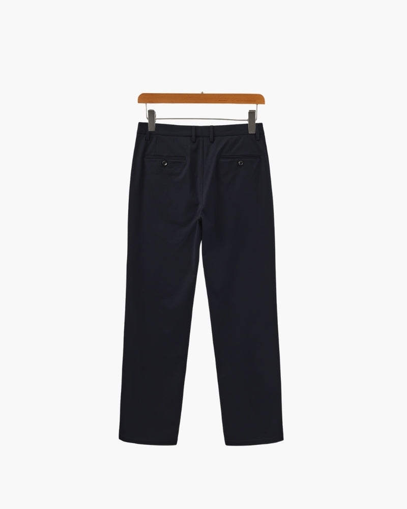Wool Blend Trousers styling view brown wool Italian Design