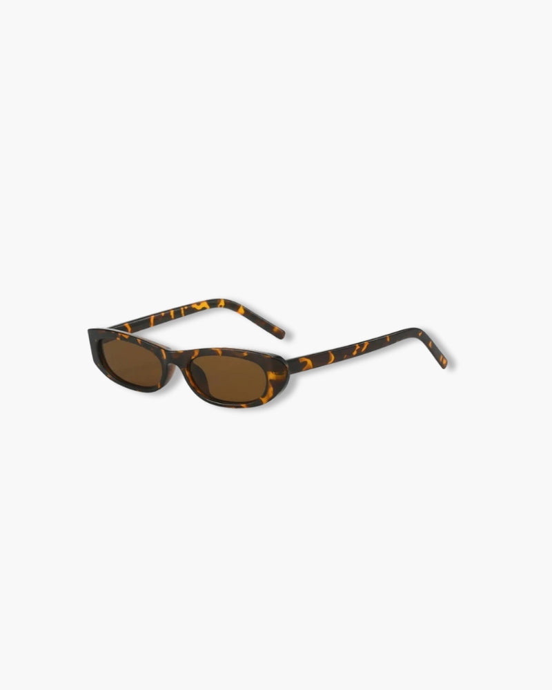 Sylvie Oval Sunglasses side profile black sunglasses Italian Design