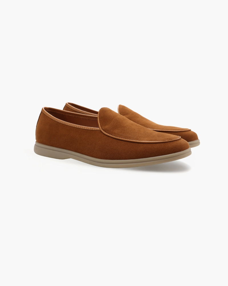 The Stirling Loafer detail view beige shoe Italian Design