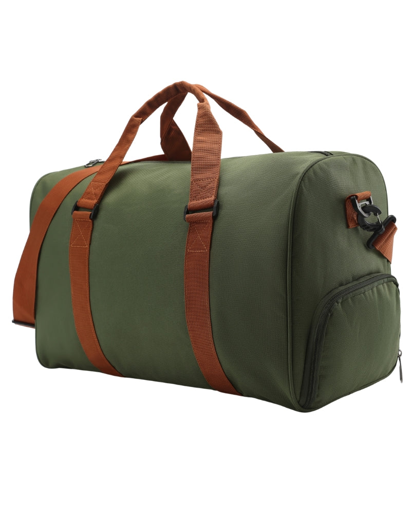 The Nova Duffle back view black bag Italian Design