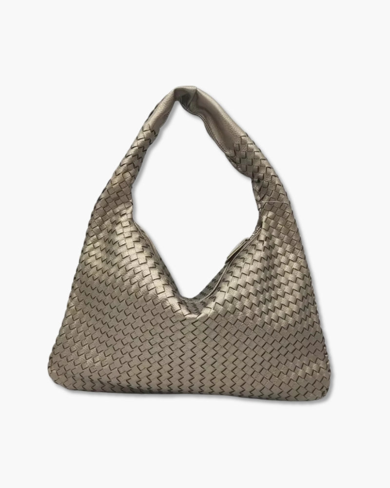 The London Handbag side profile black bag Italian Design
