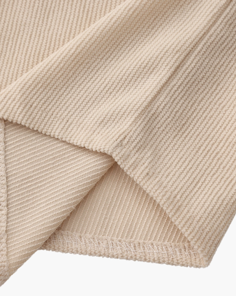 The Riviera Velvet Cord Set lifestyle view beige velvet Italian Design