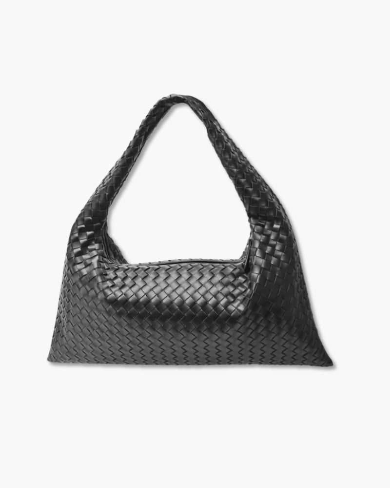 The London Handbag front view black bag Italian Design