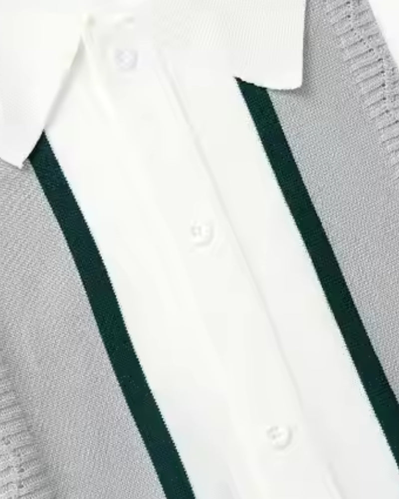 Bradford Polo Knit back view polo shirt Italian Design