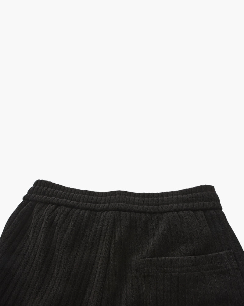 Roman Velvet Pantalon detail view black velvet Italian Design
